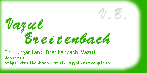 vazul breitenbach business card